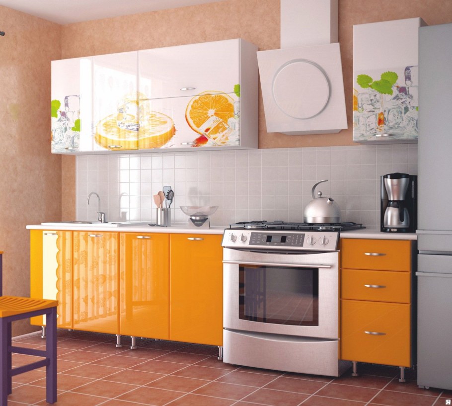 Кухня апельсин 1.8