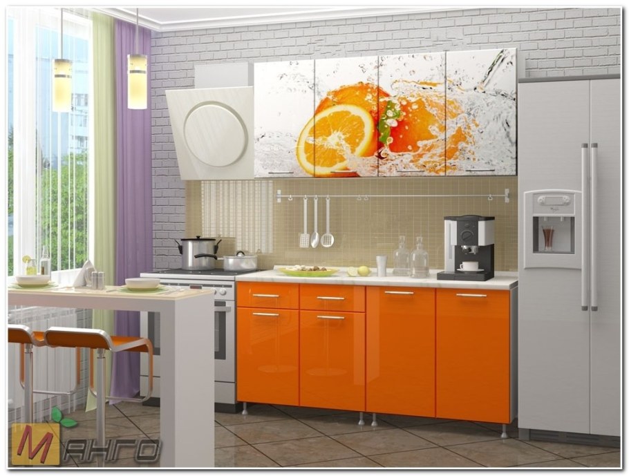 Кухонный гарнитур "Стендмебель" с фотопечатью 1,8