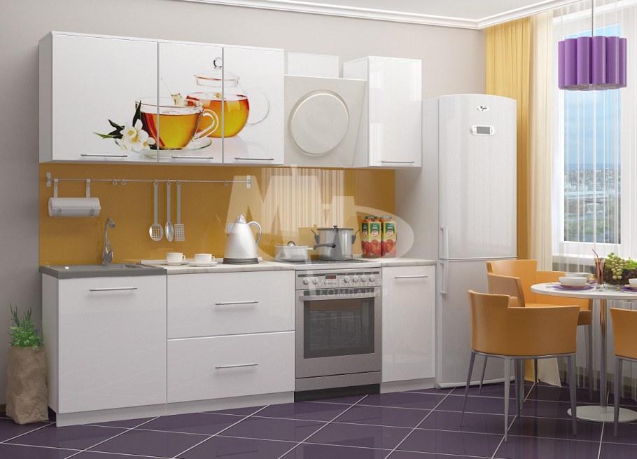 Кухня "персик" 1,8м.