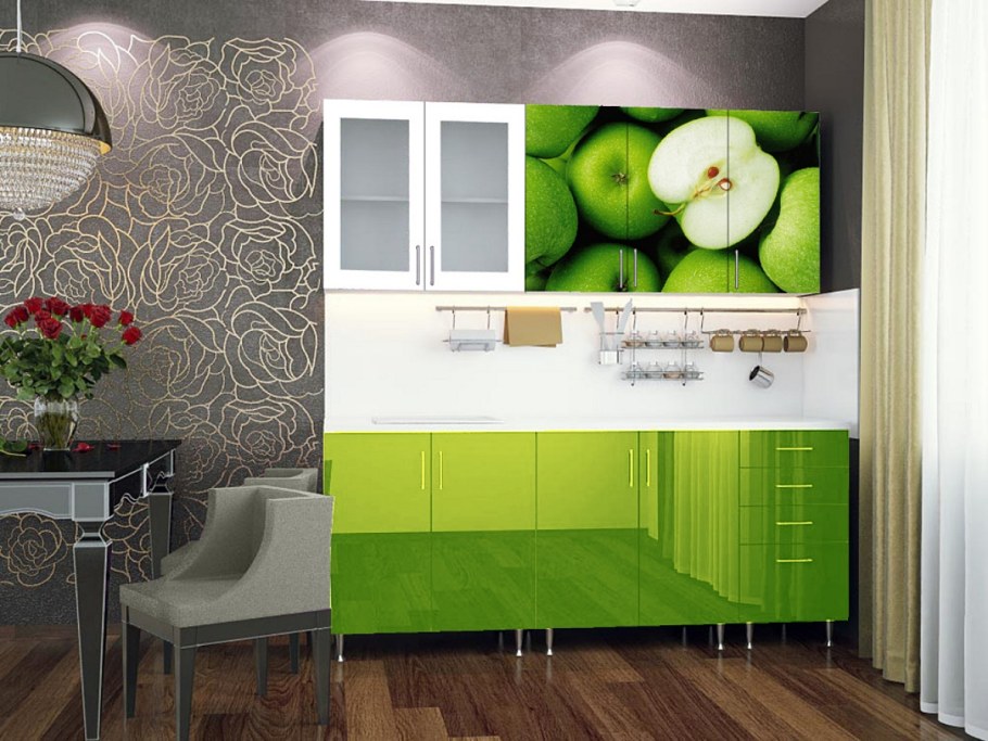 Кух гарнитур с яблоками