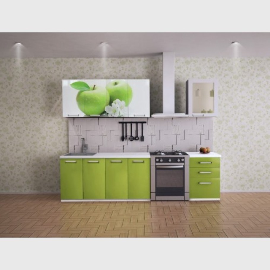Кухня 1,8 м БТС - яблоко