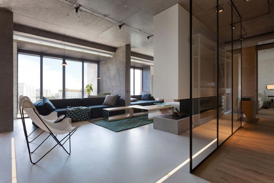 Интерьер пентхаус лофт стиль