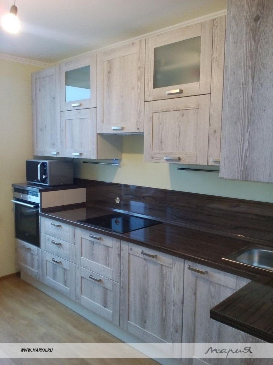 Кухня сосна Монблан белая