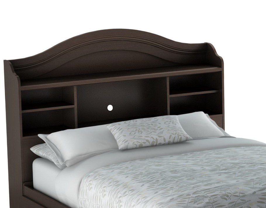 Спинка кровати с полками