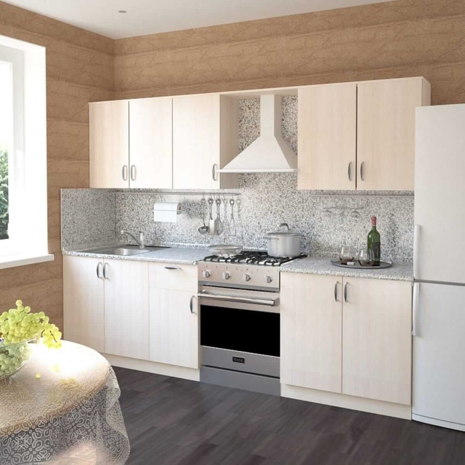 Кухня дуб молочный Леруа Мерлен