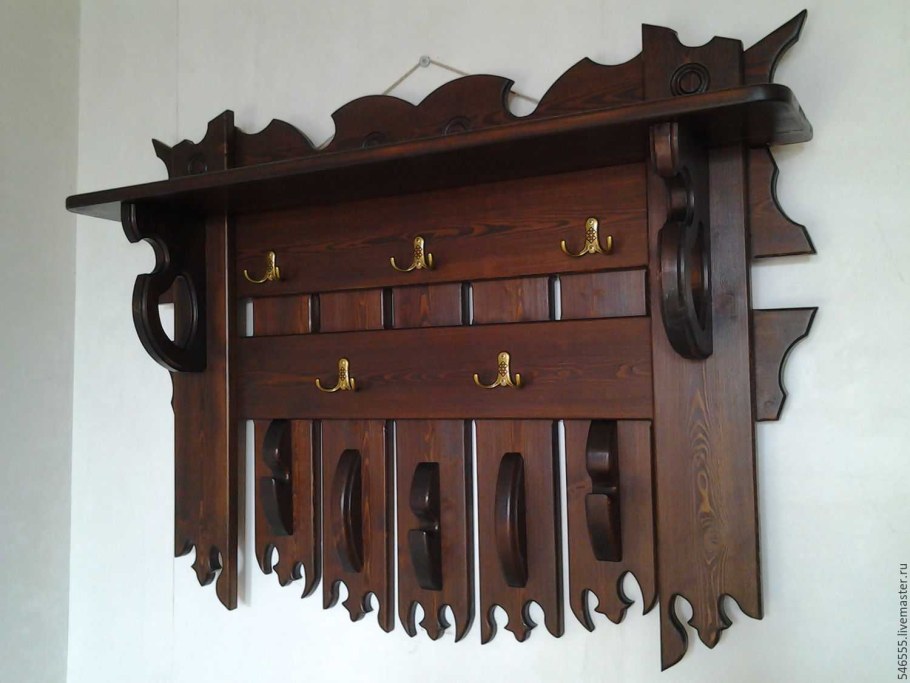 Вешалки в прихожую настенные деревянные