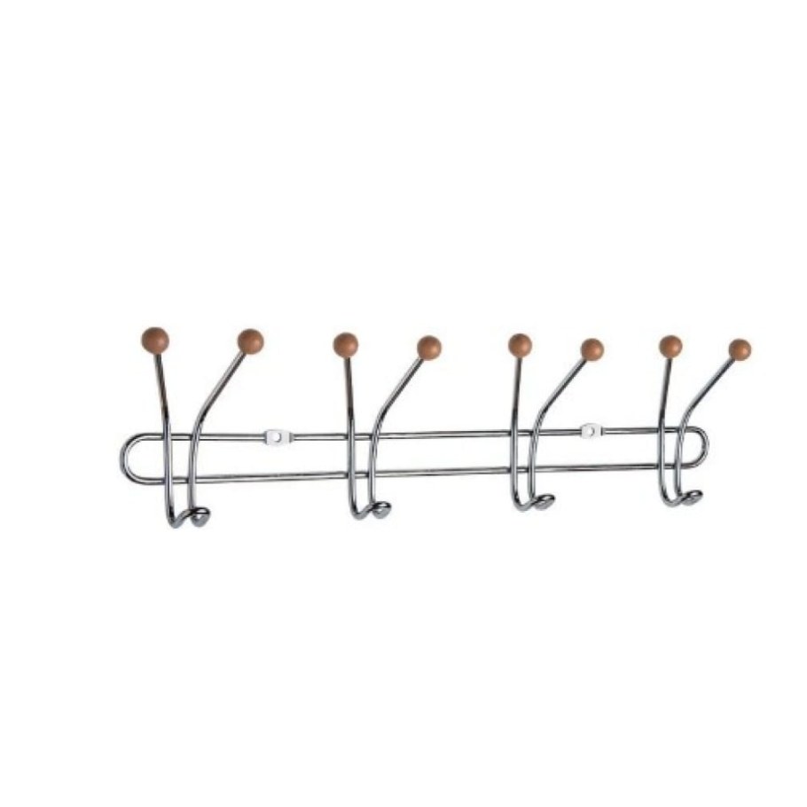 Вешалка настенная на 3 крючка (нержавеющая сталь) типа "SSA-017-3" 217х53х60