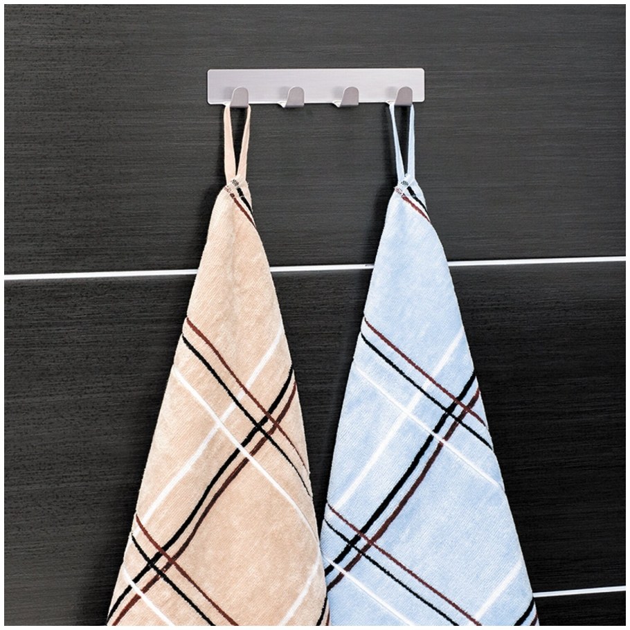 Самоклеющаяся планка Tatkraft fyra с четырьмя крючками