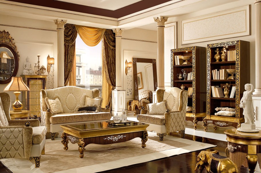 Итальянская мебель Королевская гостиная