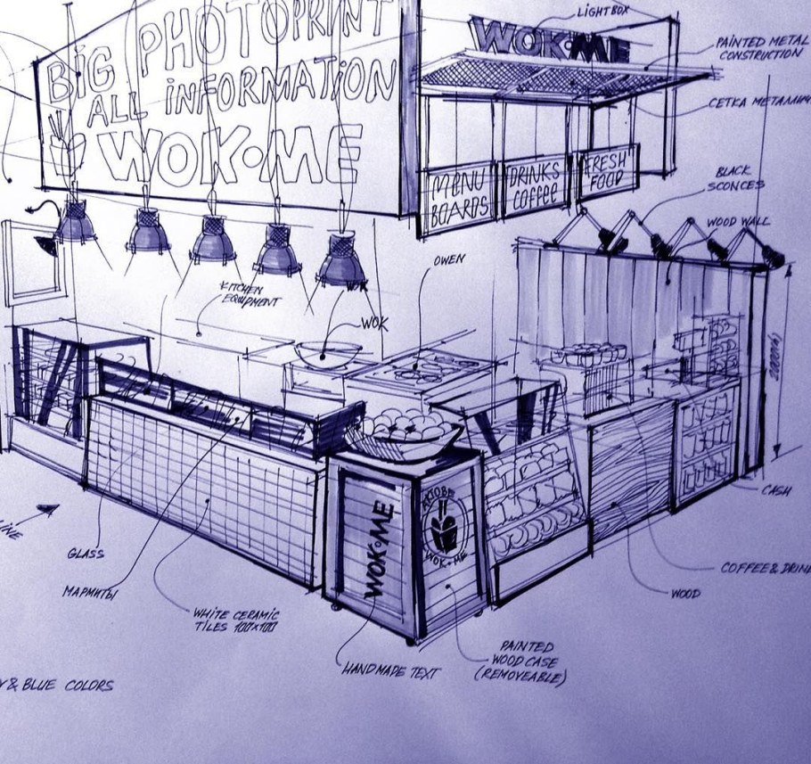 Чертеж бара