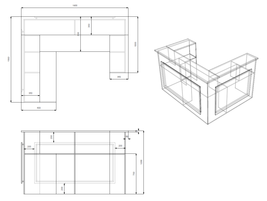 Ресепшен 1800х1800 с=Хема