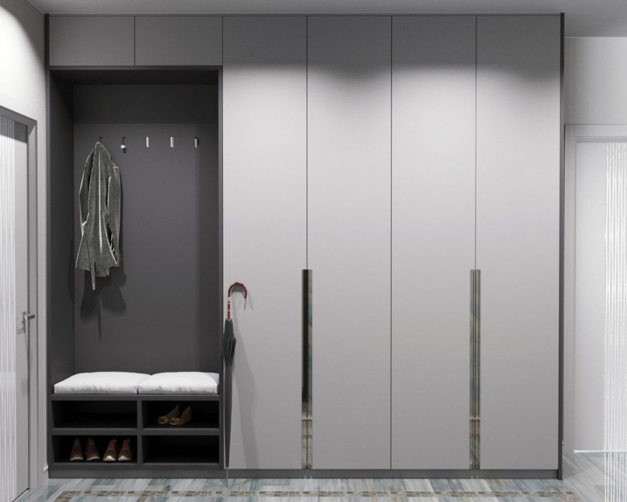 Шкаф в прихожую с распашными дверями