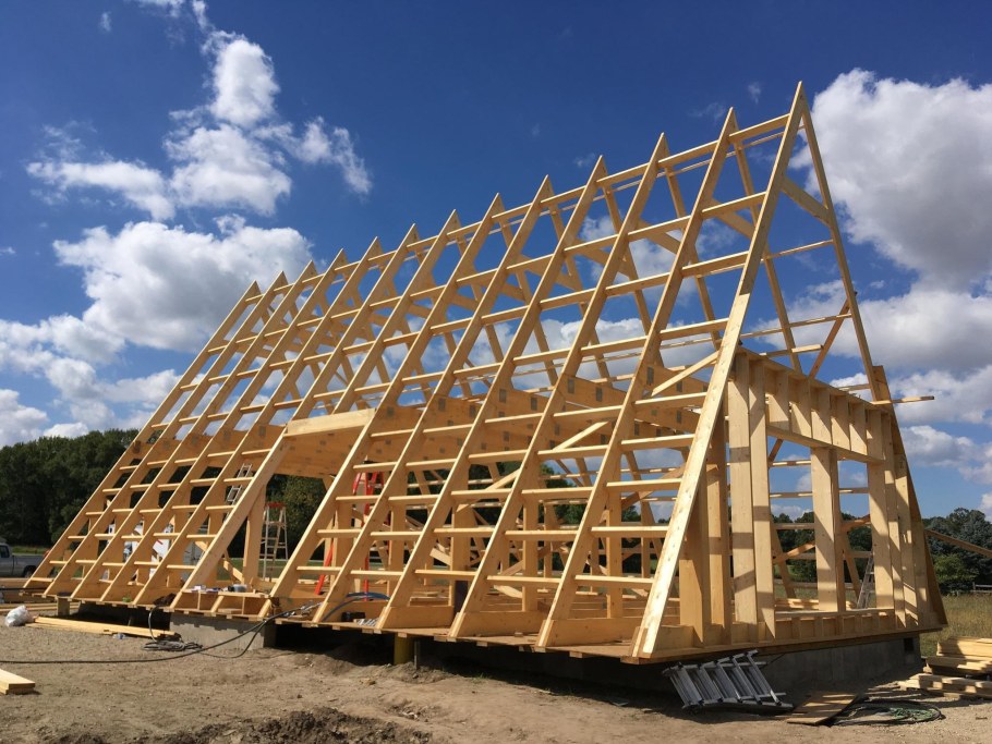 Каркас а фрейм дома