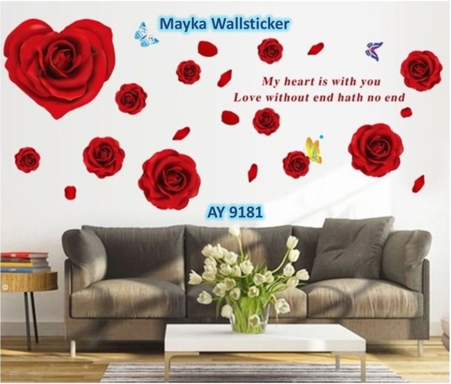 Наклейки виниловые "розы"