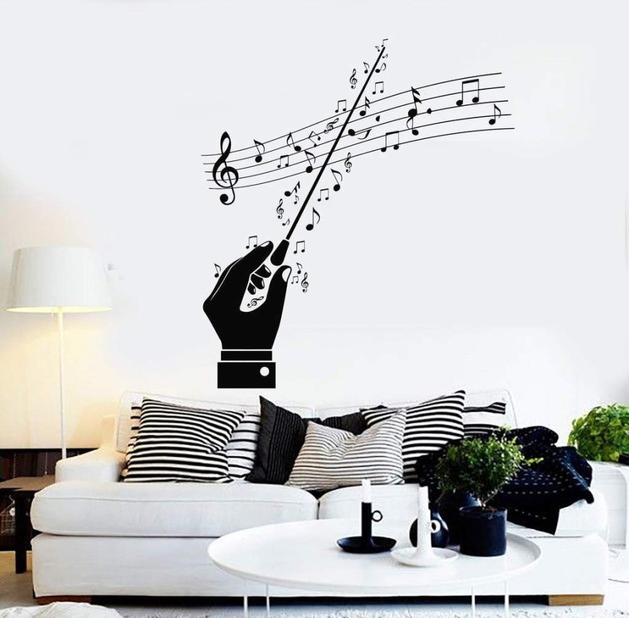 Наклейка интерьерная музыкальная тема