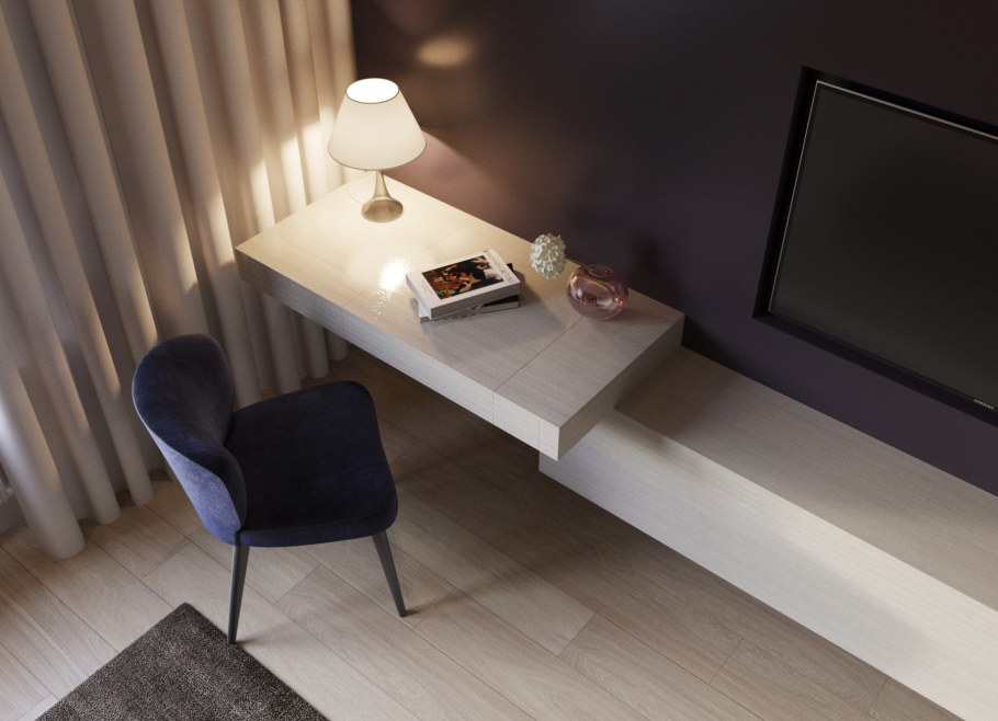 Подвесной столик в спальню