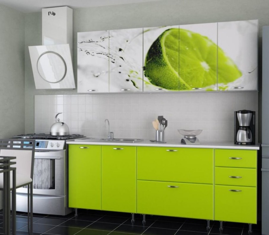 Самоклеющаяся пленка для кухни лайм