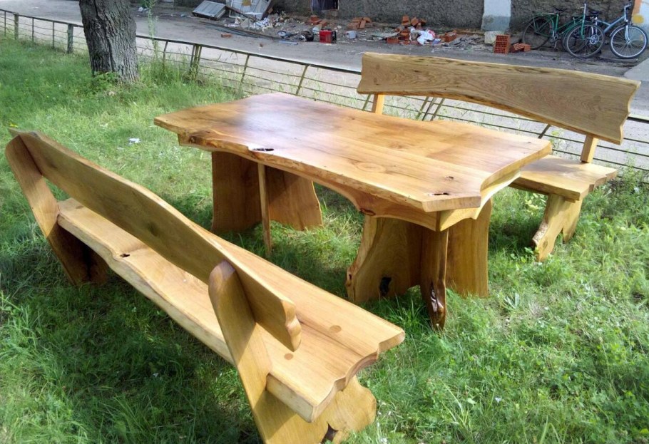 Лавочка из дуба