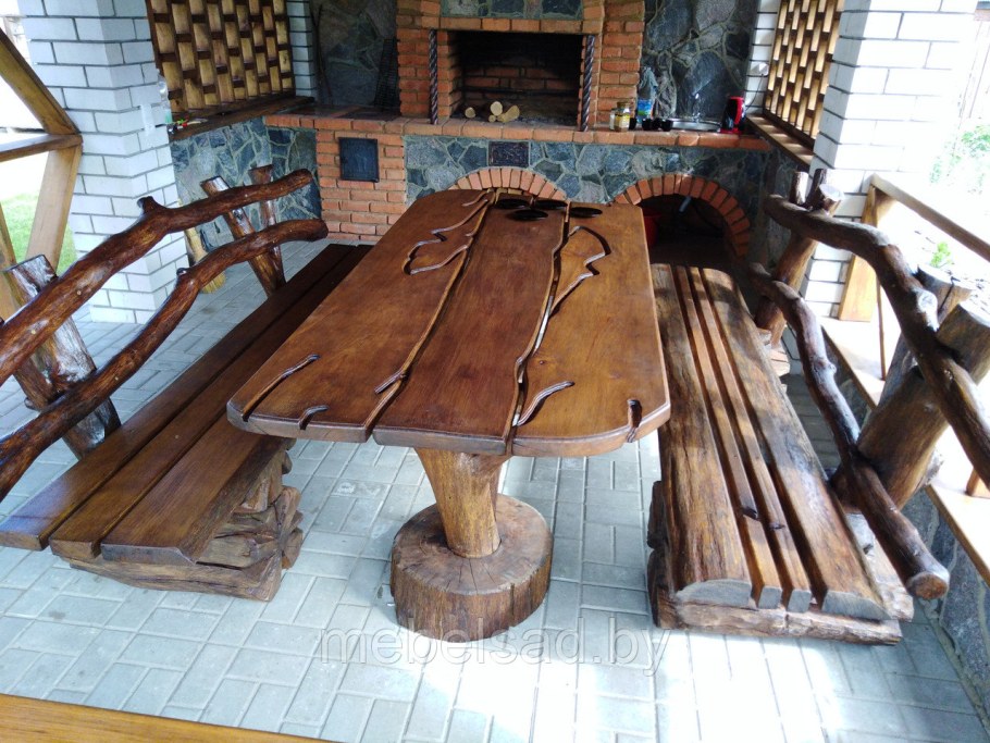 Садовая мебель из дуба