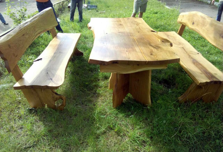 Садовая мебель из дуба