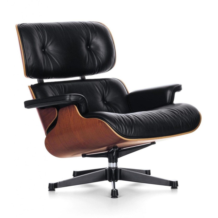Кожаное кресло Eames Lounge Chair