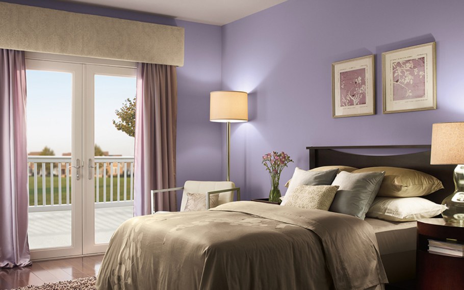 Теплые цвета для спальни