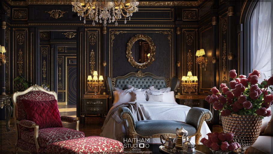 Спальня в стиле 18 века