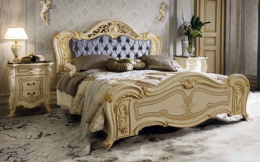 Спальня Regina Beige итальянская мебель фабрики mobil piu