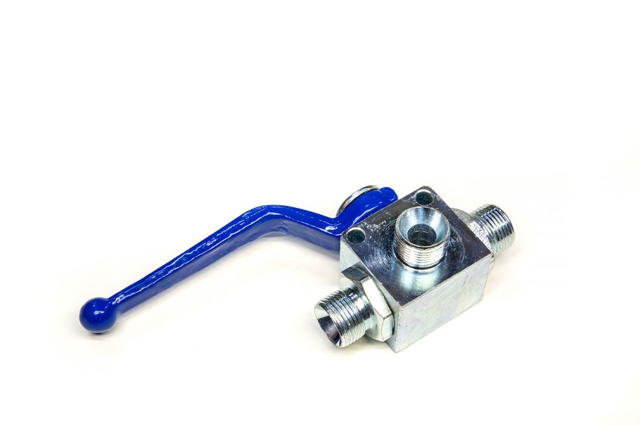 Кран гидравлический трёхходовой для РВД s24-s24-s24 м20х1.5- м20х1.5- м20х1.5