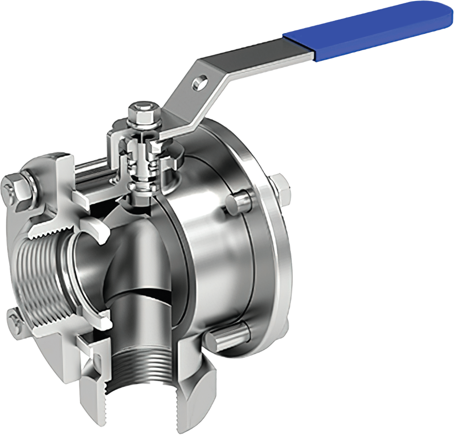 - Кран шаровой трехходовой ge3 (Gemels)