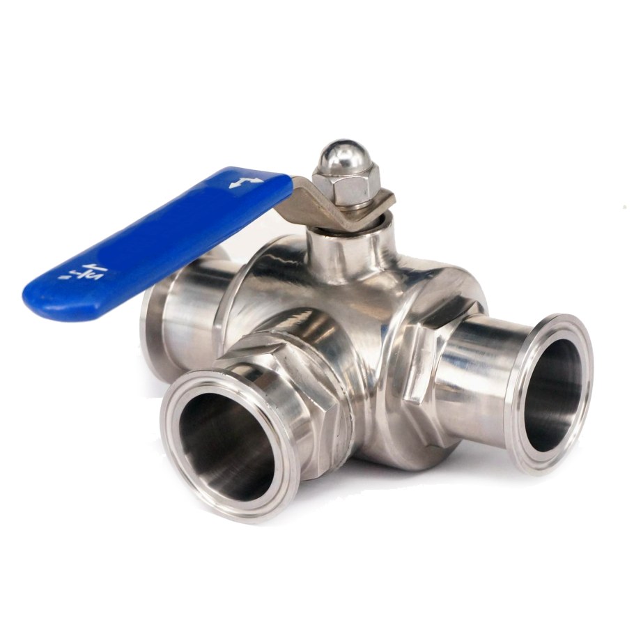 Кламп 2" кран трехходовой