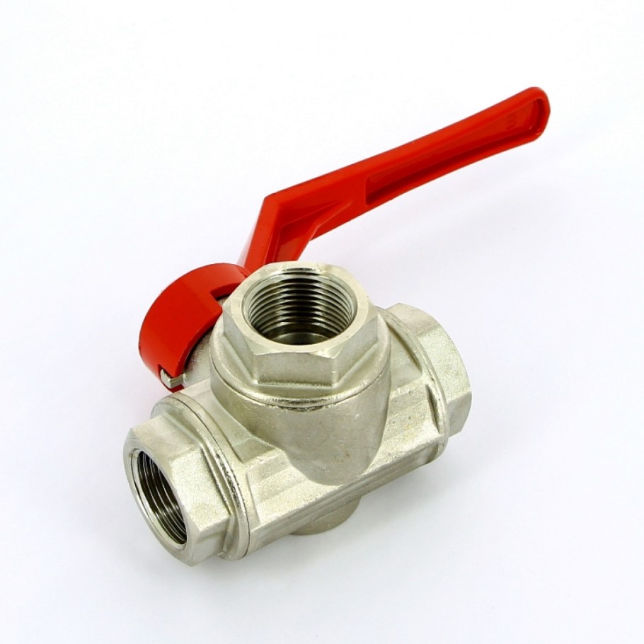 Кран шаровой трехходовой, Тип l 3/4"