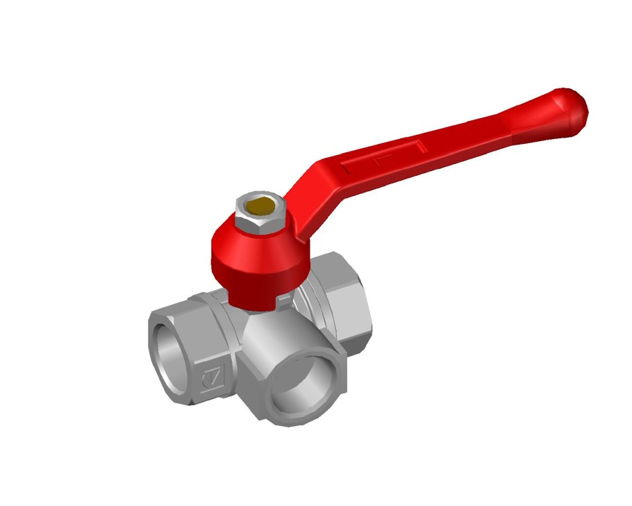 Трехходовой кран Валтек 1/2