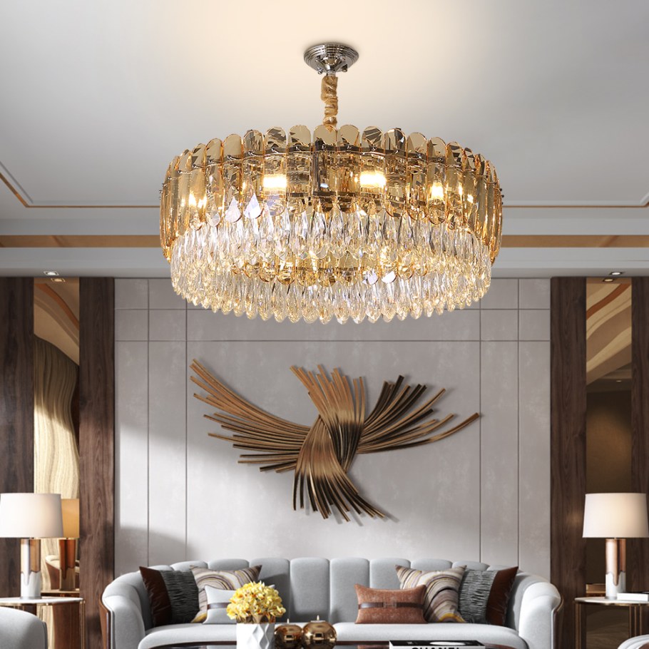 Ампир люстра хрусталь kruglaya forma