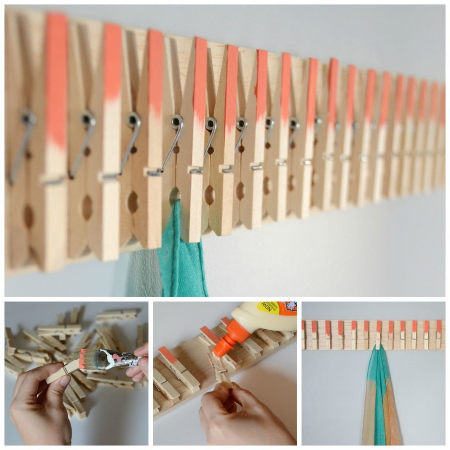 Держатель из прищепок