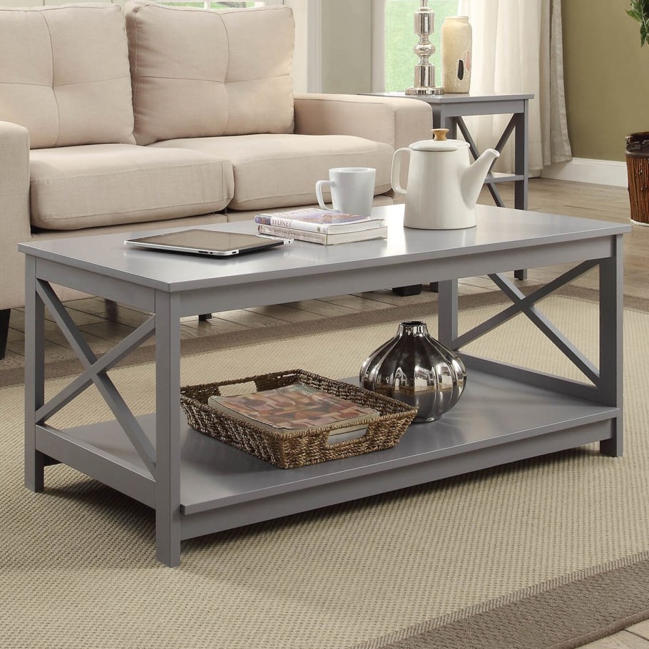Large Gray Coffee Table