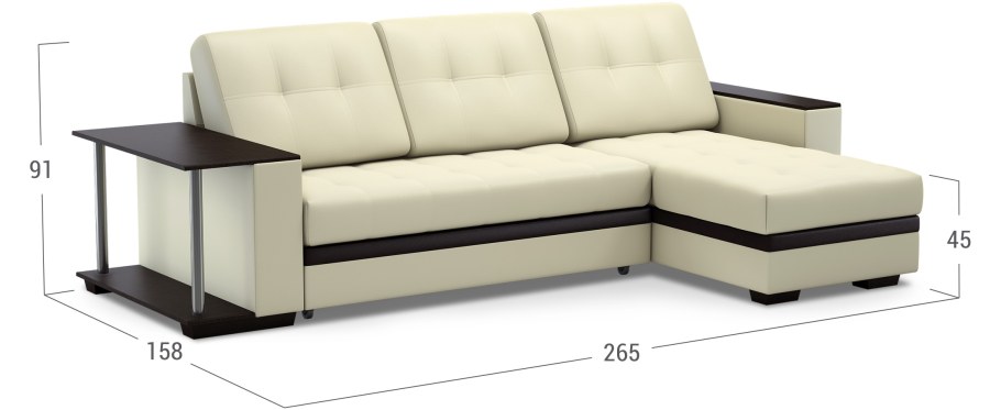 Диван модель 161 угловой беж