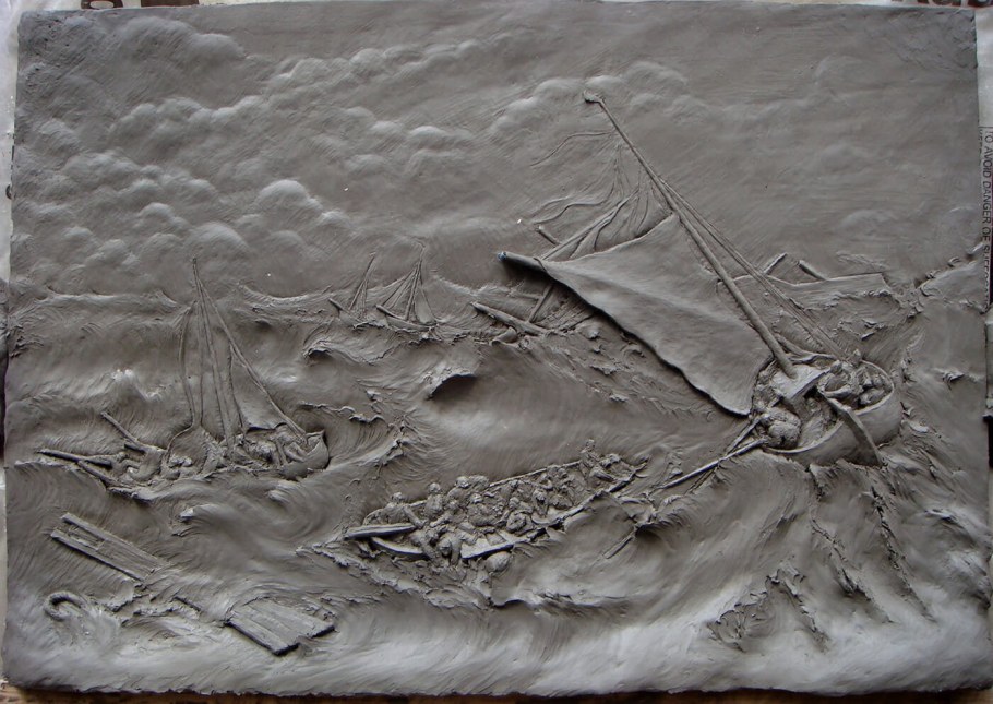 Барельеф море