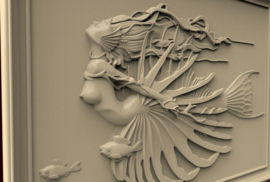Барельеф 3d модель