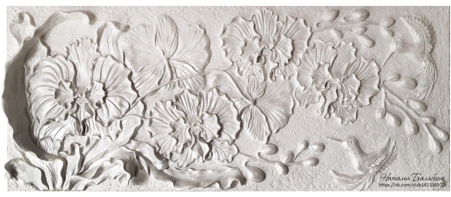 Настенное панно из гипса