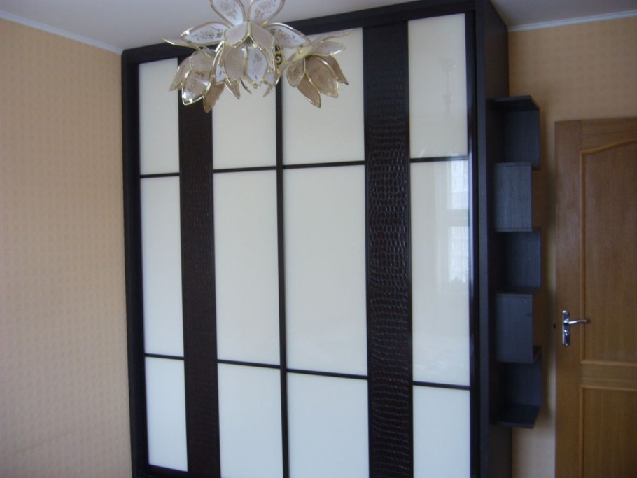 Двери купе с вертикальными вставками