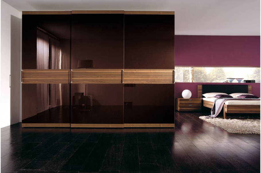 Шкаф купе коричневый