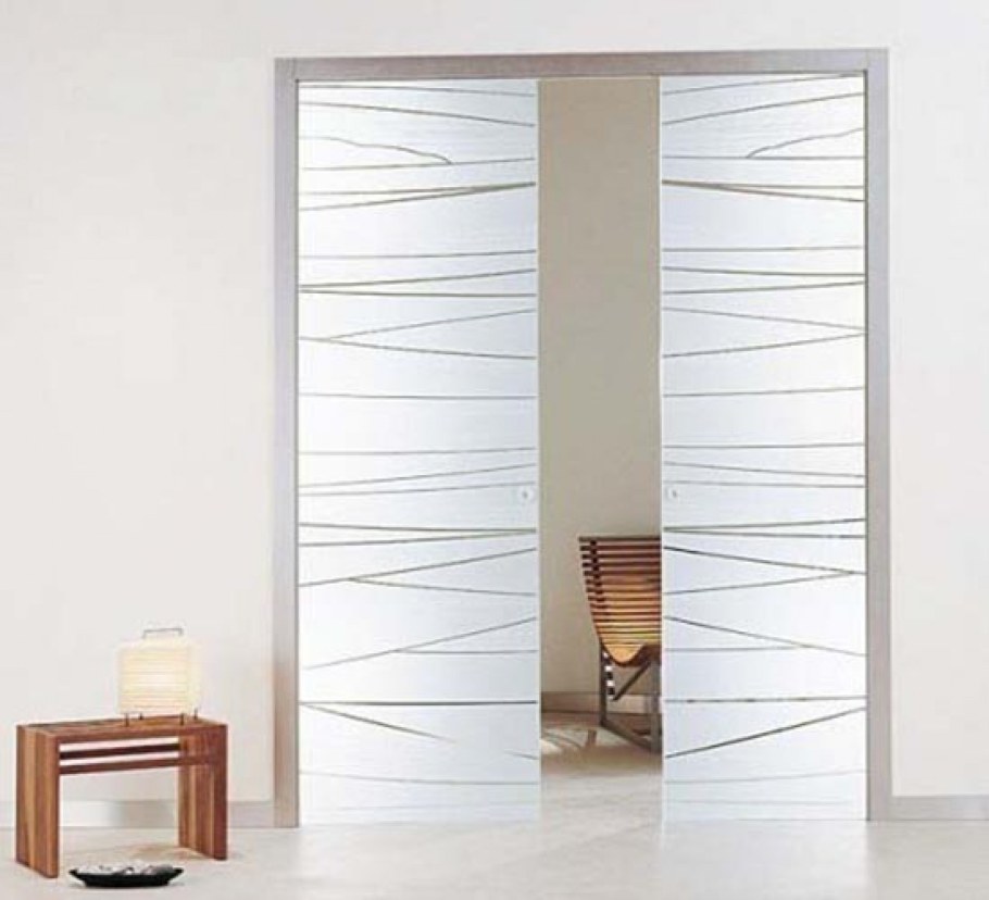 Матовые раздвижные двери