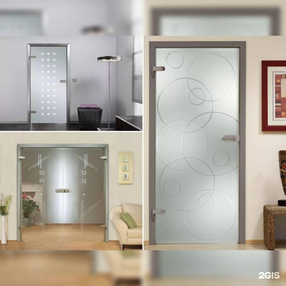 Стеклянные двери межкомнатные
