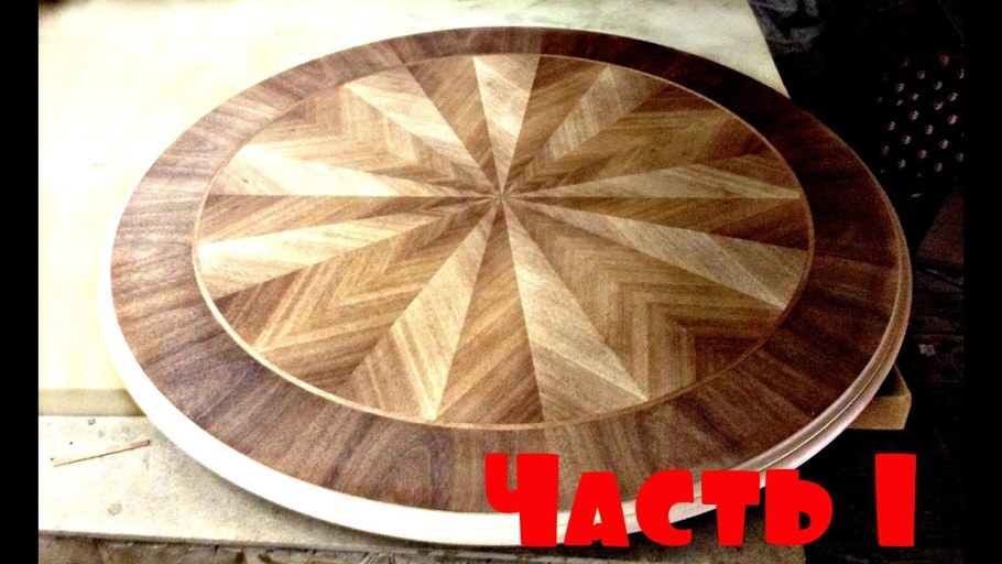 Инкрустация столешницы шпоном