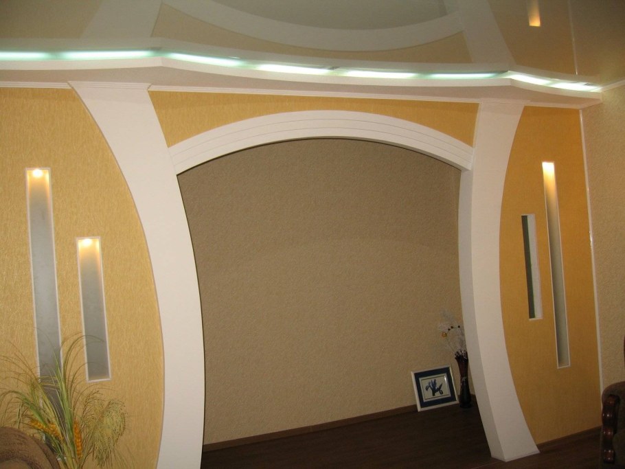 Красивые арки из гипсокартона