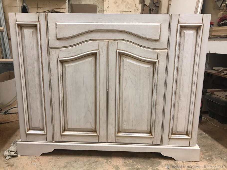 Тумба под раковину массив дуба