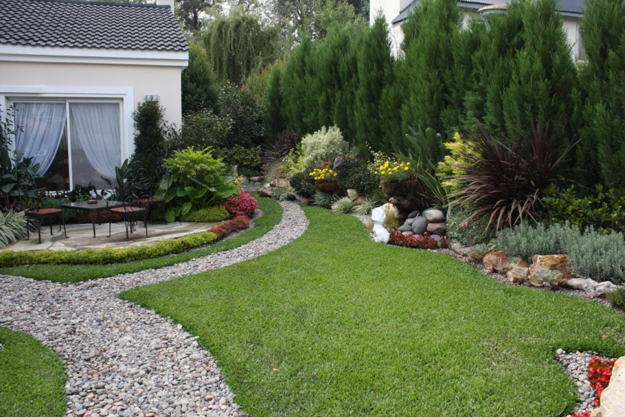 Гравийные дорожки в саду