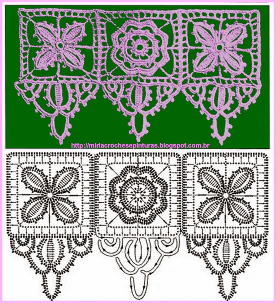 Кружево ретичелло крючком