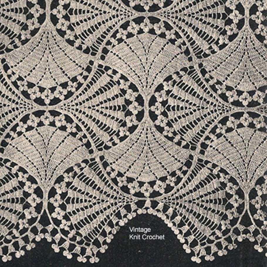 Victorian Crochet pattern Crochet Vintage вентилятор